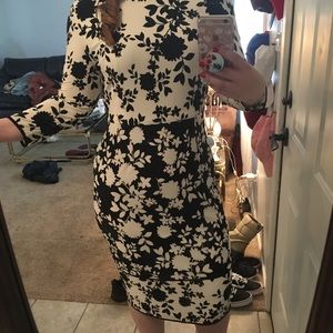 Modern Black and White Dress